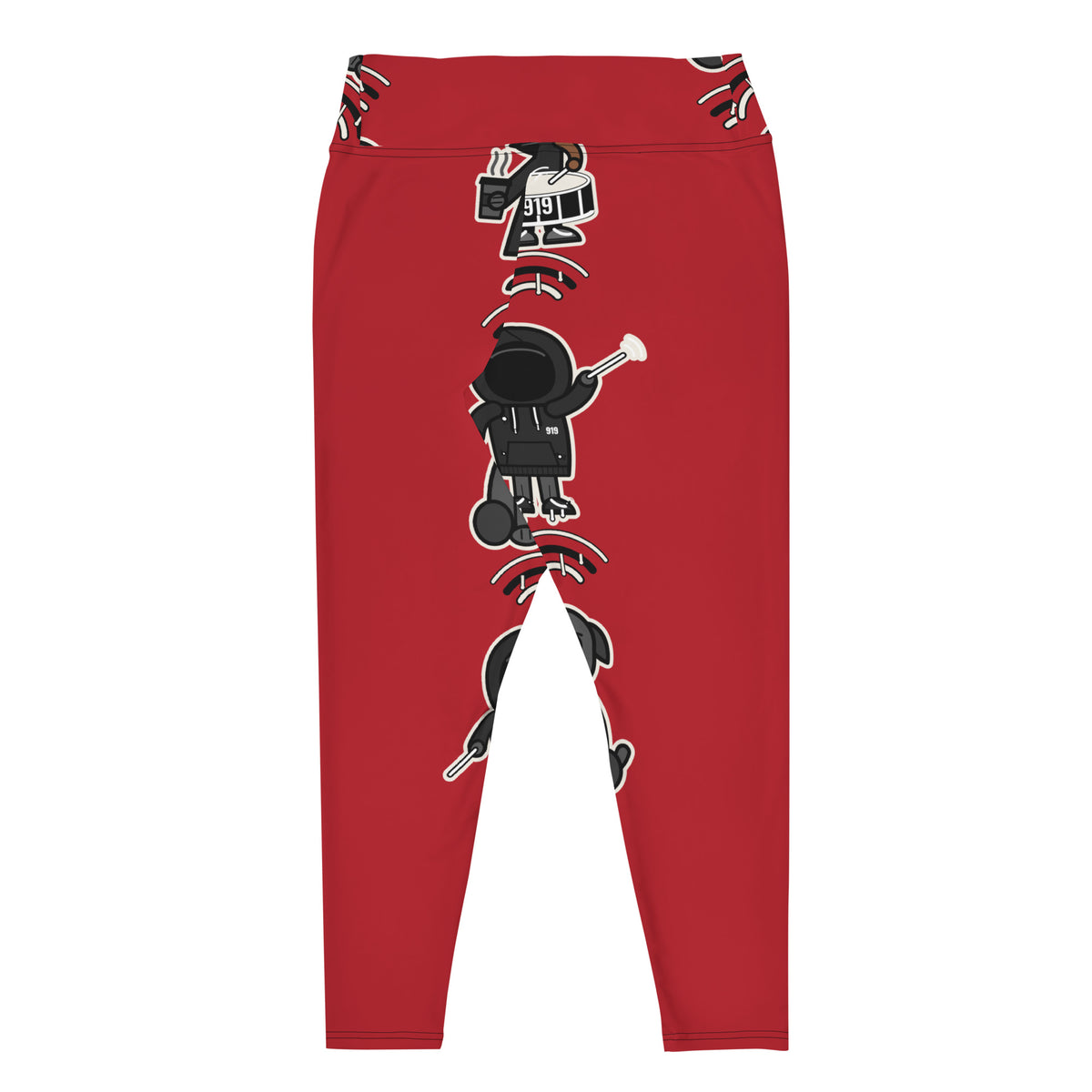 919 Beat Leggings - Red - Plus (2XL-3XL) by City Clothing Line Company, Raleigh streetwear – view 2 of 2
