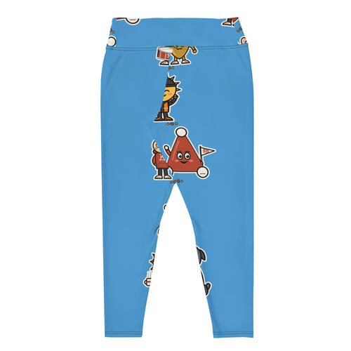 919 Crew Leggings - Carolina Blue - Plus (2XL-3XL) by City Clothing Line Company, Raleigh streetwear – view 2 of 2