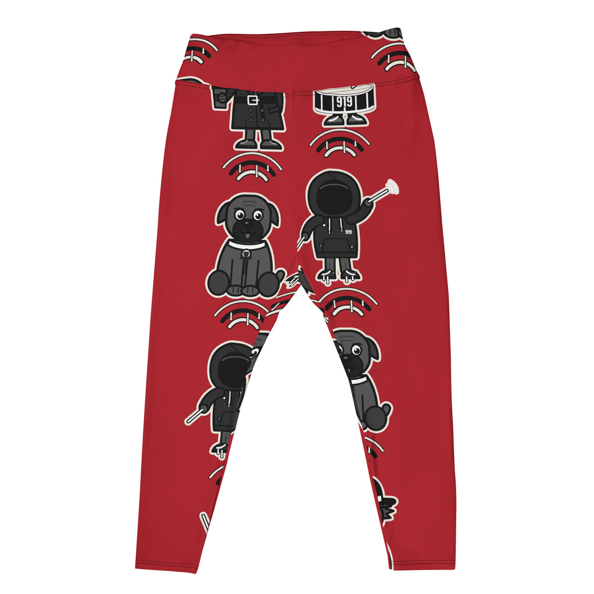 919 Beat Leggings - Red - Plus (2XL-3XL) by City Clothing Line Company, Raleigh streetwear – view 1 of 2