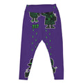 Rook & Ghost Note Chase Leggings - Purple - Plus (2XL-3XL) by City Clothing Line Company, Raleigh streetwear – view 1 of 2