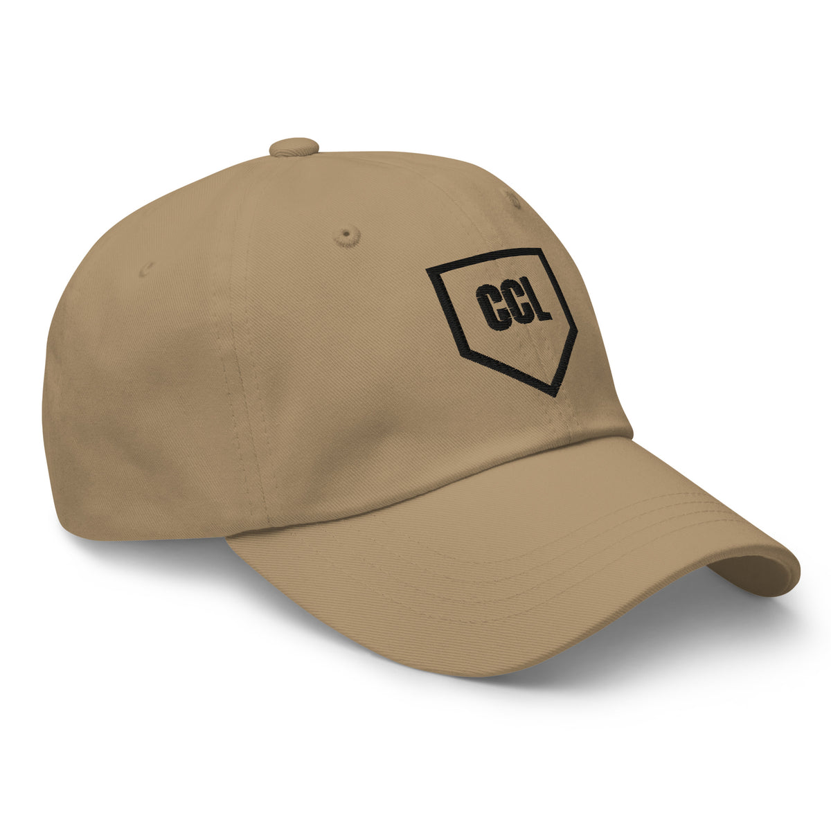 Boss Line Dad Hat - Khaki/Stone by City Clothing Line Company, Raleigh streetwear – view 9 of 12
