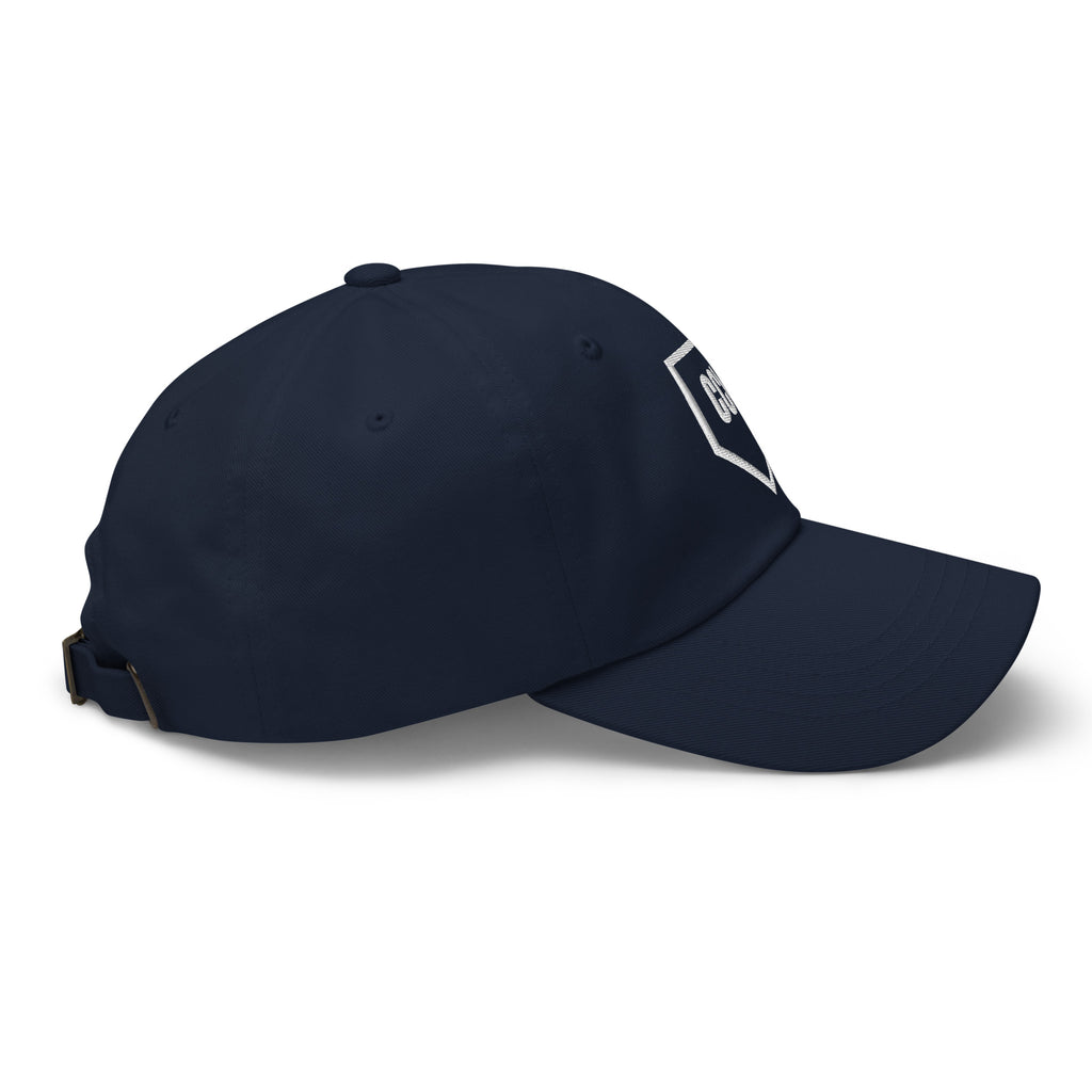 Boss Line Dad Hat - Black/Navy by City Clothing Line Company, Raleigh streetwear – view 6 of 12