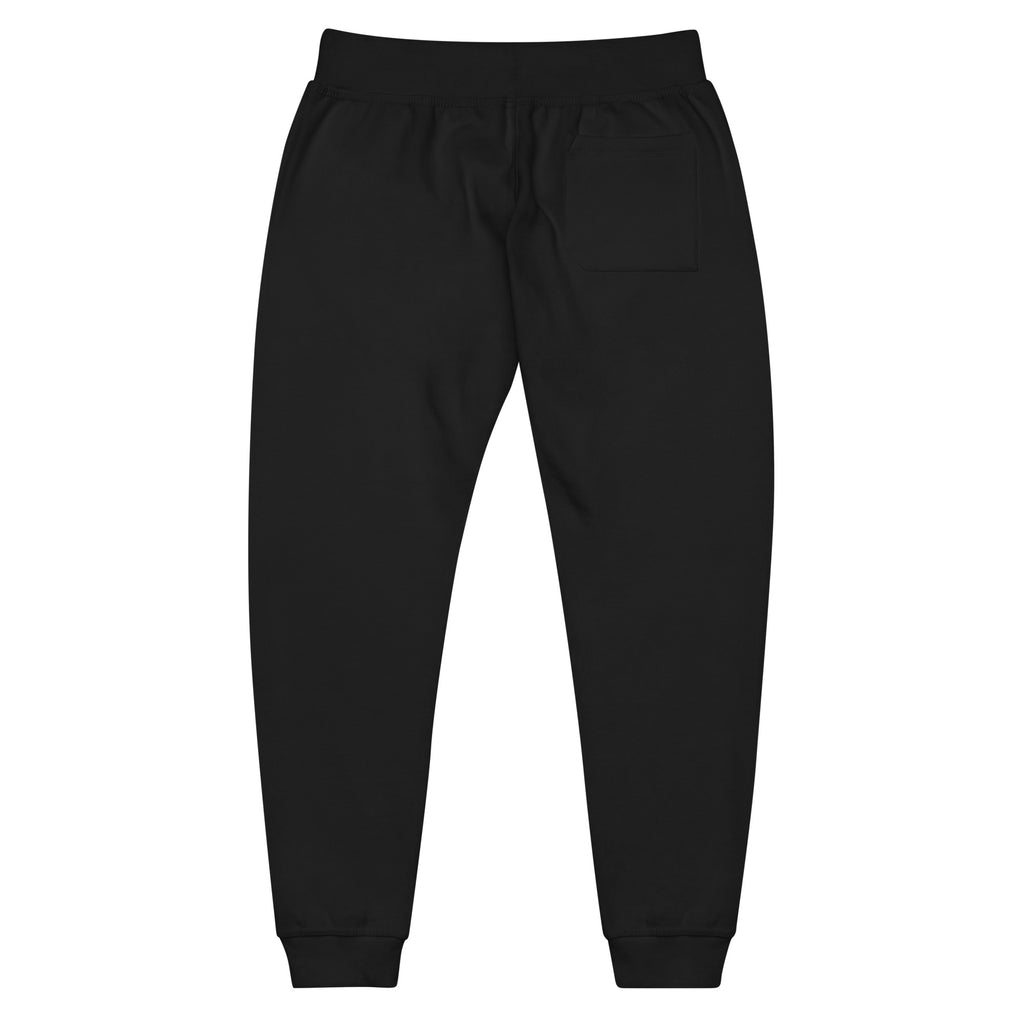 Black Joggers, back view, City Clothing Line Company shield logo