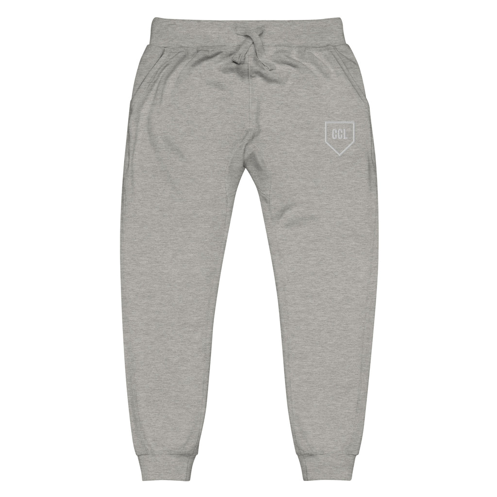 Carbon Grey Joggers, front view, City Clothing Line Company shield logo