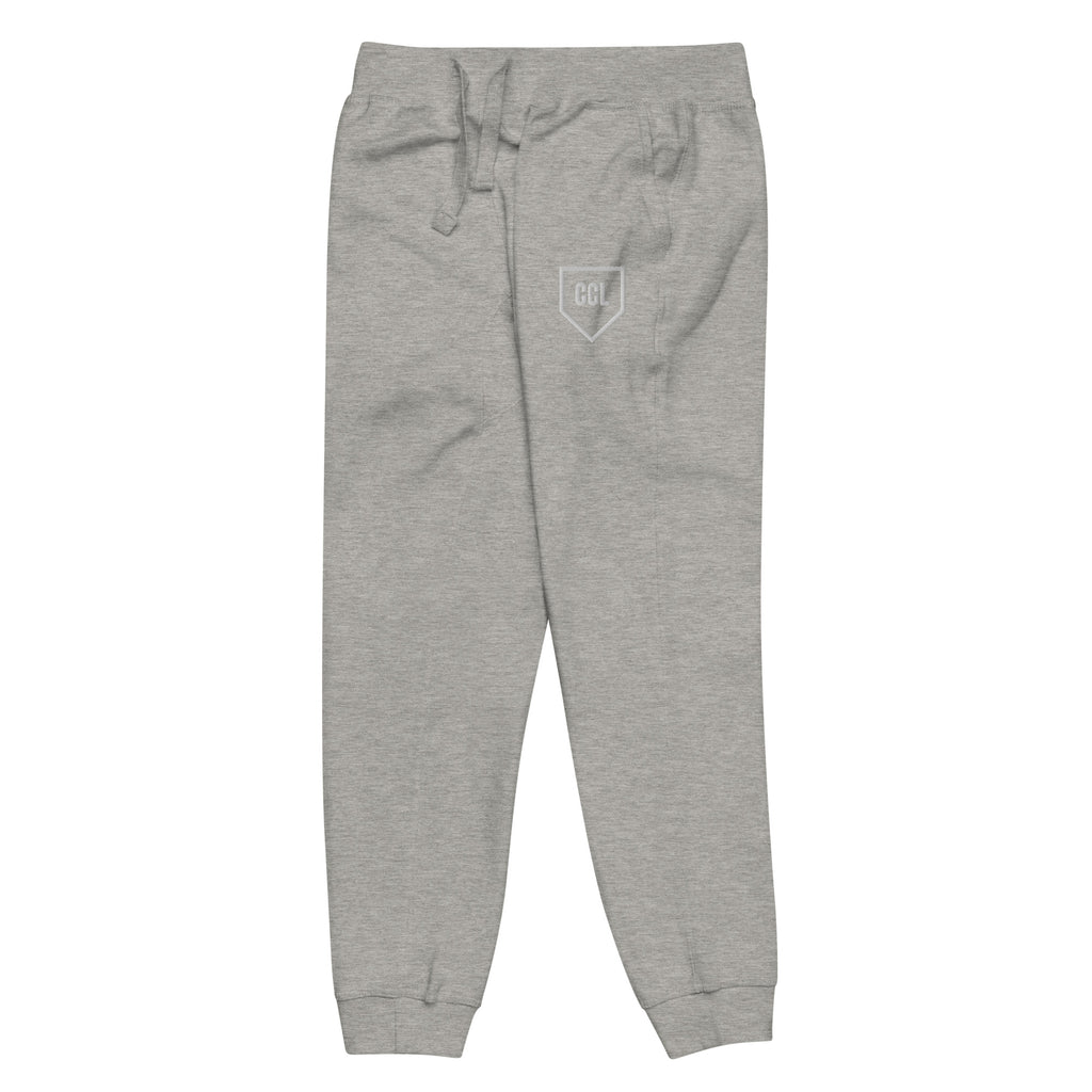 Carbon Grey Joggers, front left view, City Clothing Line Company shield logo
