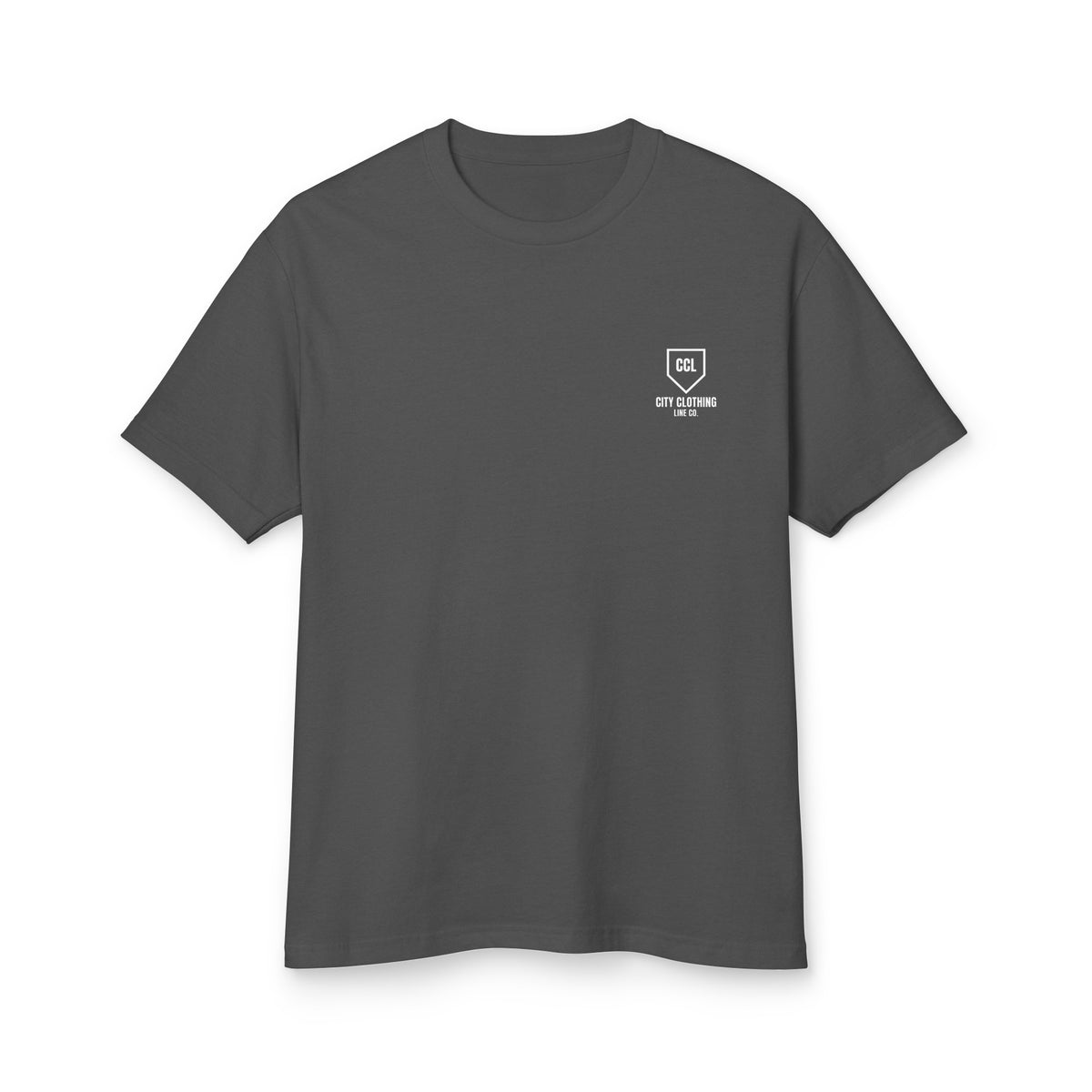 Boss Line Heavyweight Tee - Faded Black/Navy by City Clothing Line Company, Raleigh streetwear – view 1 of 4
