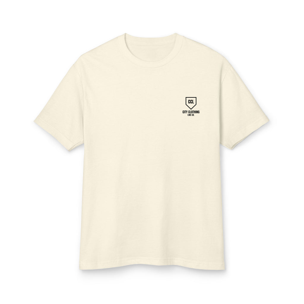Boss Line Heavyweight Tee - Faded Cream by City Clothing Line Company, Raleigh streetwear – view 1 of 2