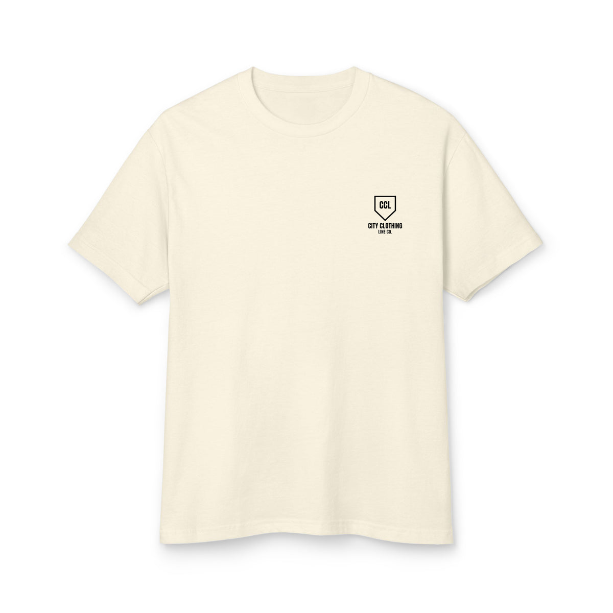 Boss Line Heavyweight Tee - Faded Cream by City Clothing Line Company, Raleigh streetwear – view 1 of 2