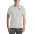 Athletic Heather Classic Logo Tee, front view, City Clothing Line Company shield logo
