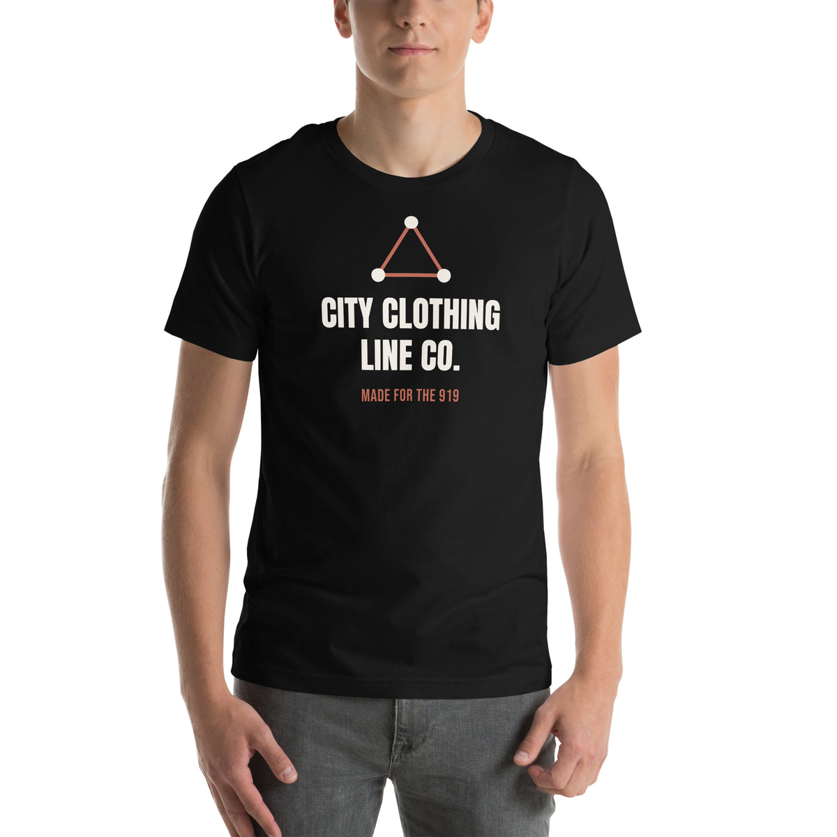 City Clothing Line Co. Wordmark Tee – Black by City Clothing Line Company, Raleigh streetwear – view 1 of 6