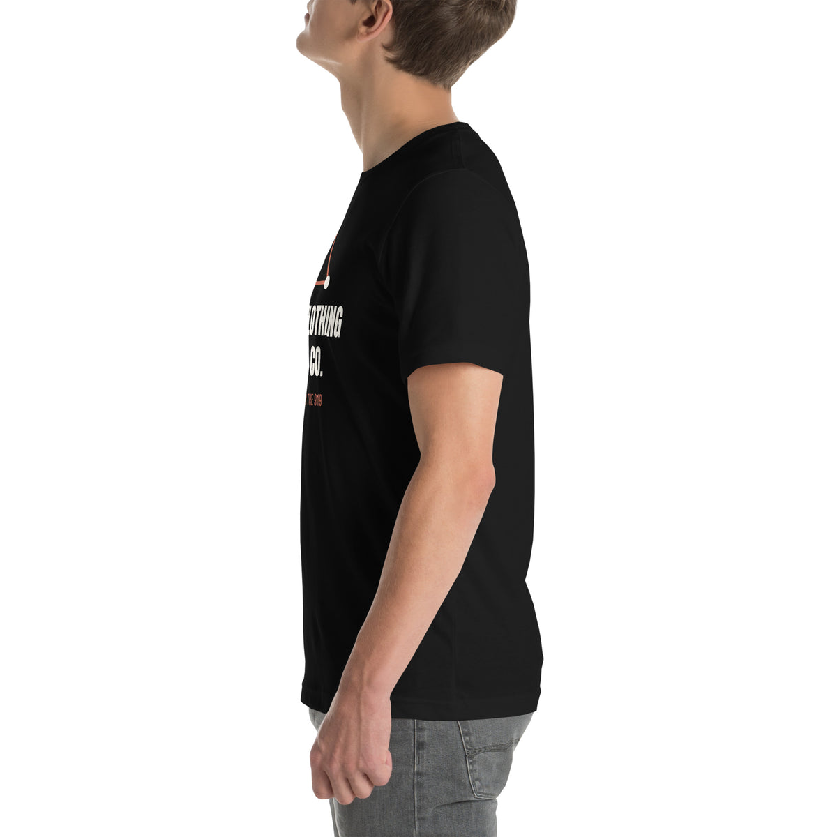 City Clothing Line Co. Wordmark Tee – Black by City Clothing Line Company, Raleigh streetwear – view 3 of 6