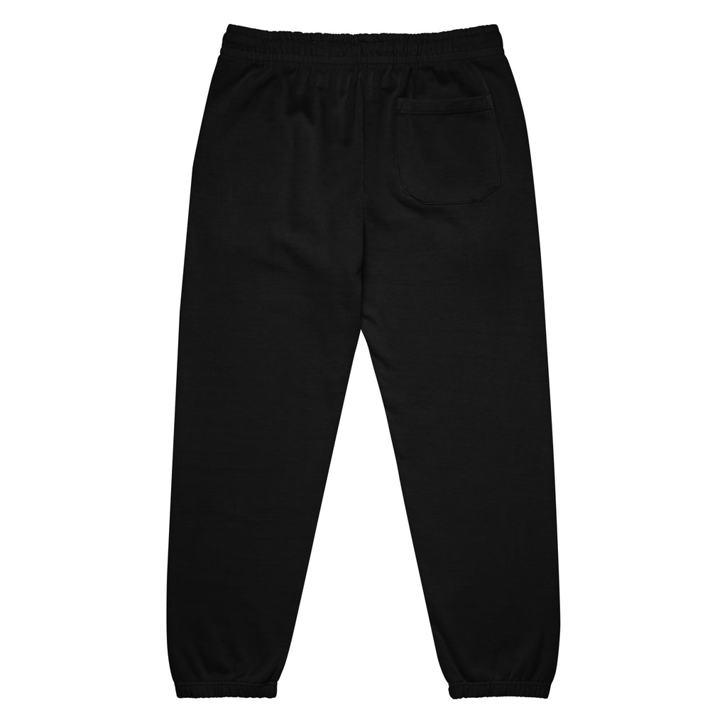 Black Cargo Sweatpants, back view, City Clothing Line Company shield logo